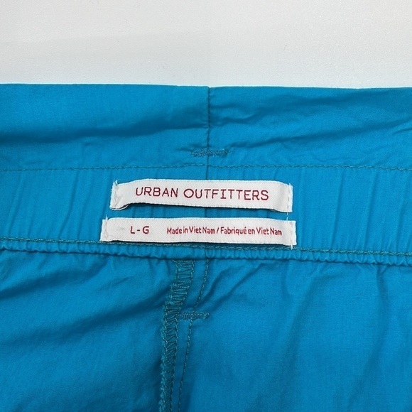 Urban Outfitters Fiona Paperbag Shorts Belted Turquoise Women's Size Large - Picture 5 of 7